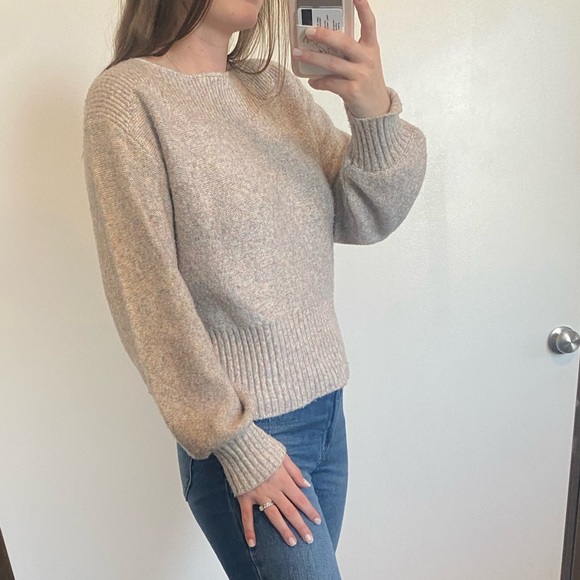 Design History multi-colored speckled wide neck cropped sweater size women's xs - Picture 3 of 7